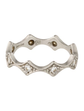 Cathy Waterman Platinum Elongated Geo Band