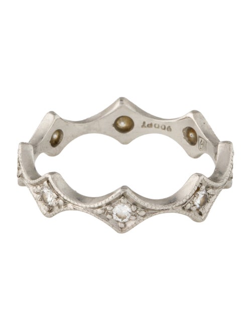 Cathy Waterman Platinum Elongated Geo Band