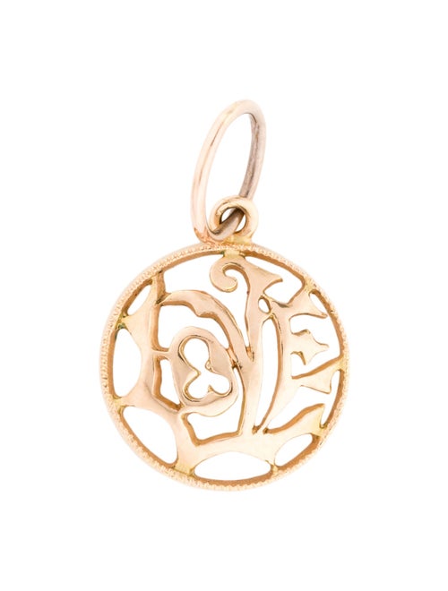 Cathy Waterman 18K Baby Love Pendant