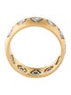 Cathy Waterman Diamond Two-Tone Floating Geo Band
