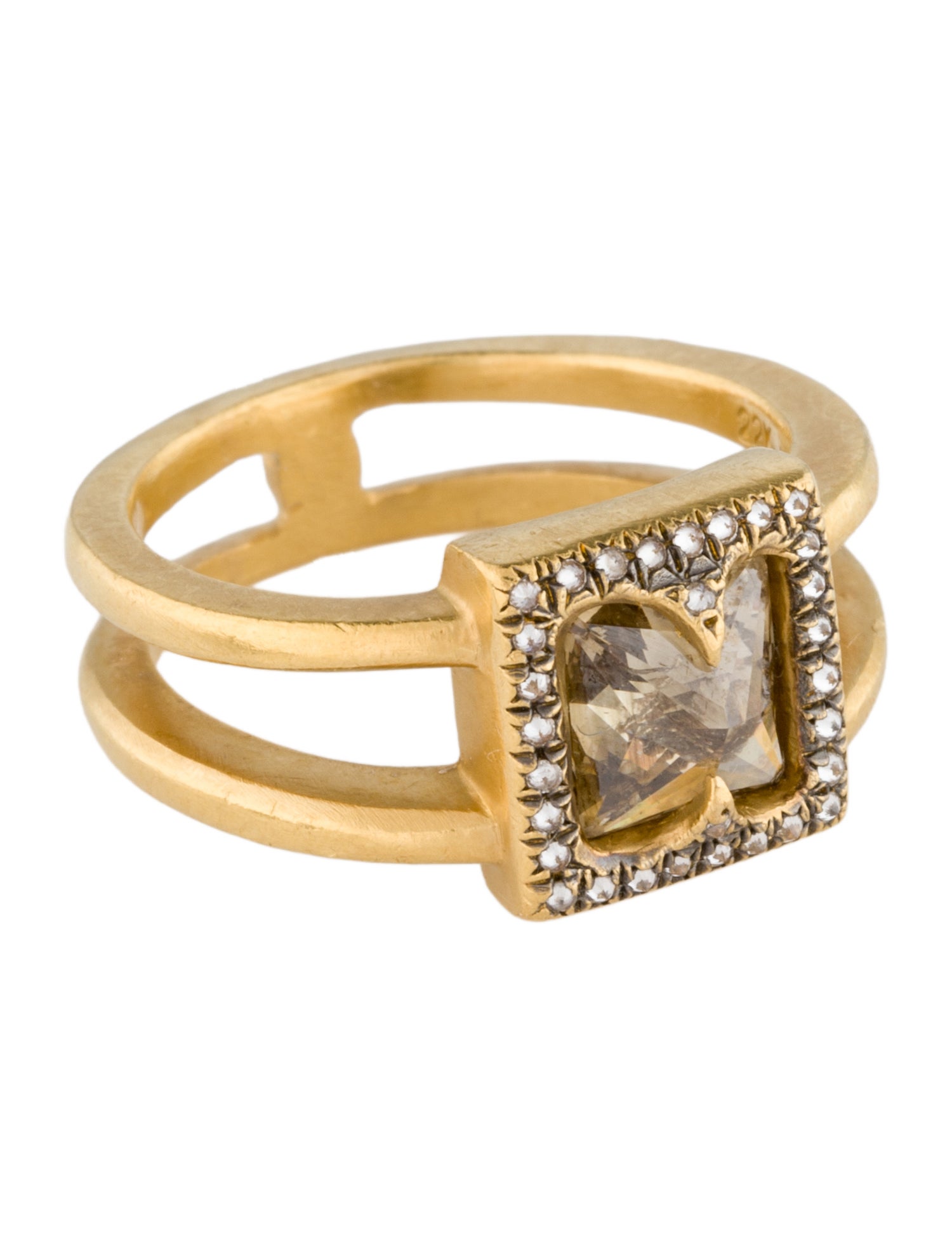 Cathy Waterman 22K Diamond Cocktail Ring