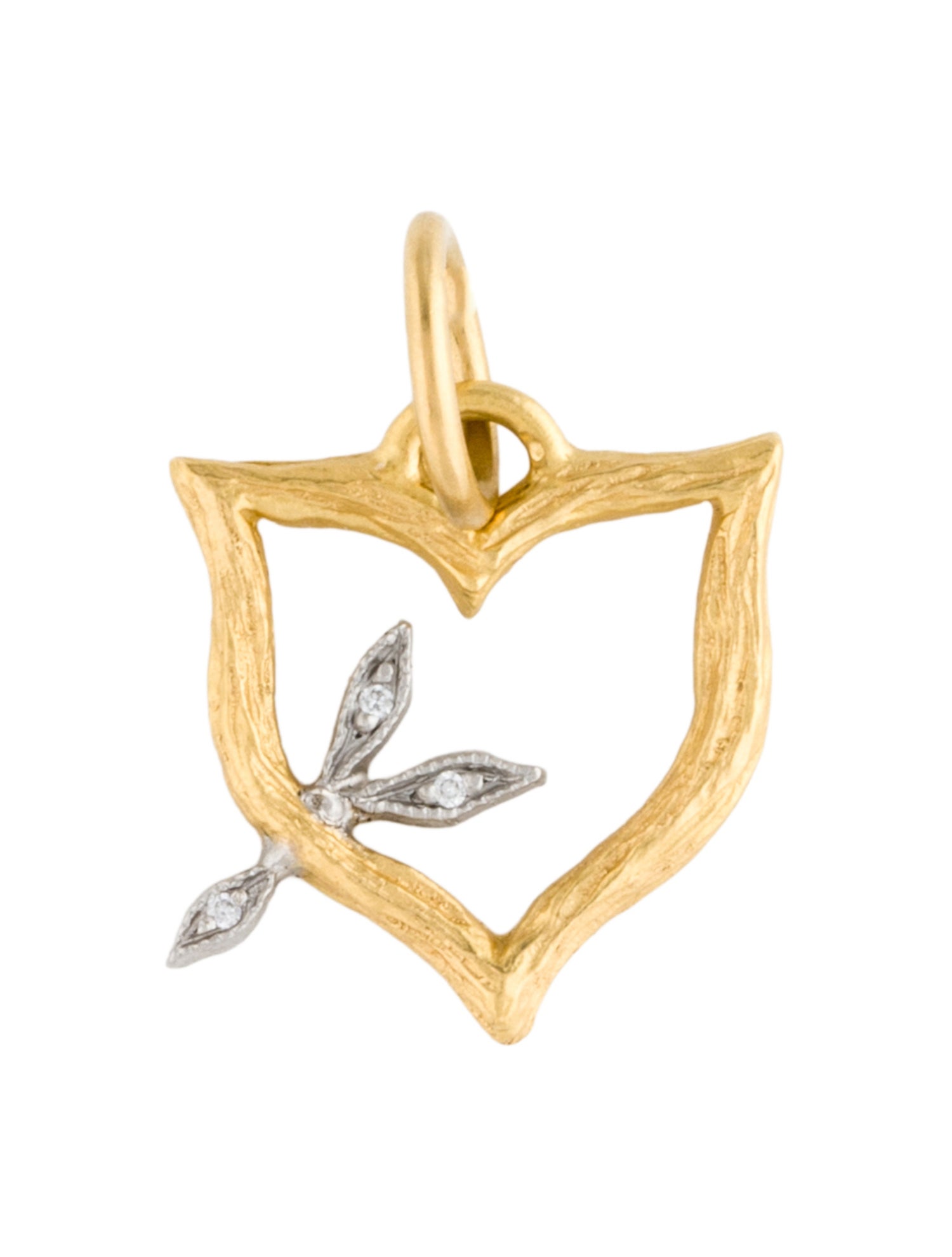 Cathy Waterman Branched Shield Pendant