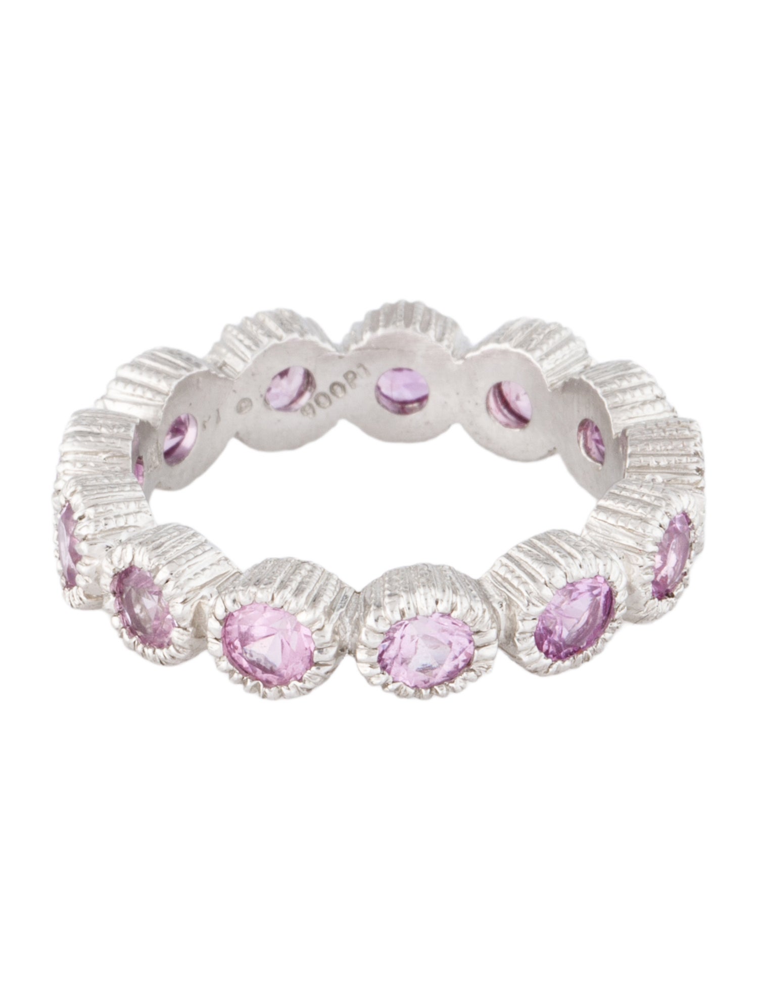 Cathy Waterman Platinum 1.52ctw Sapphire Eternity Band