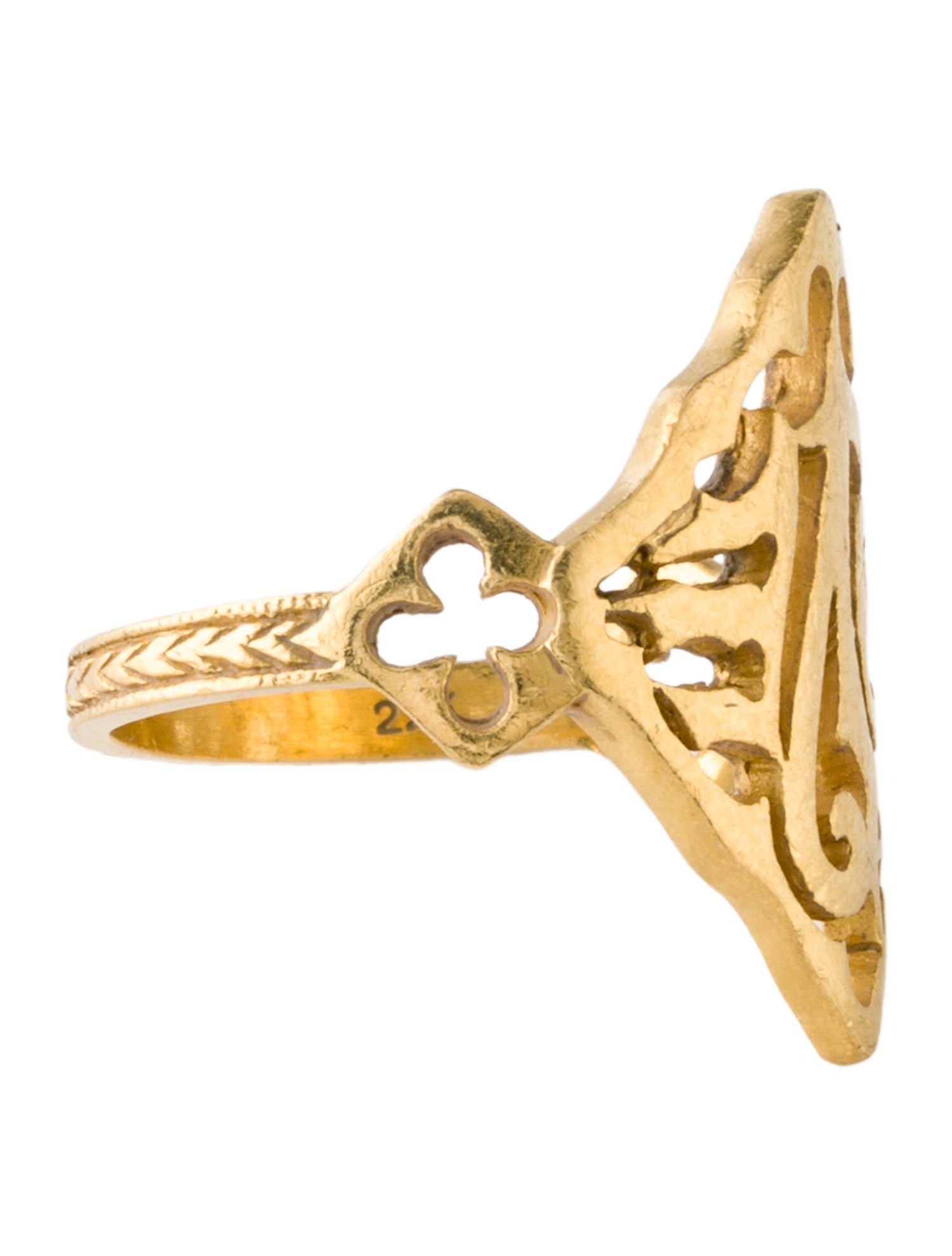 Cathy Waterman 22K Love Ring