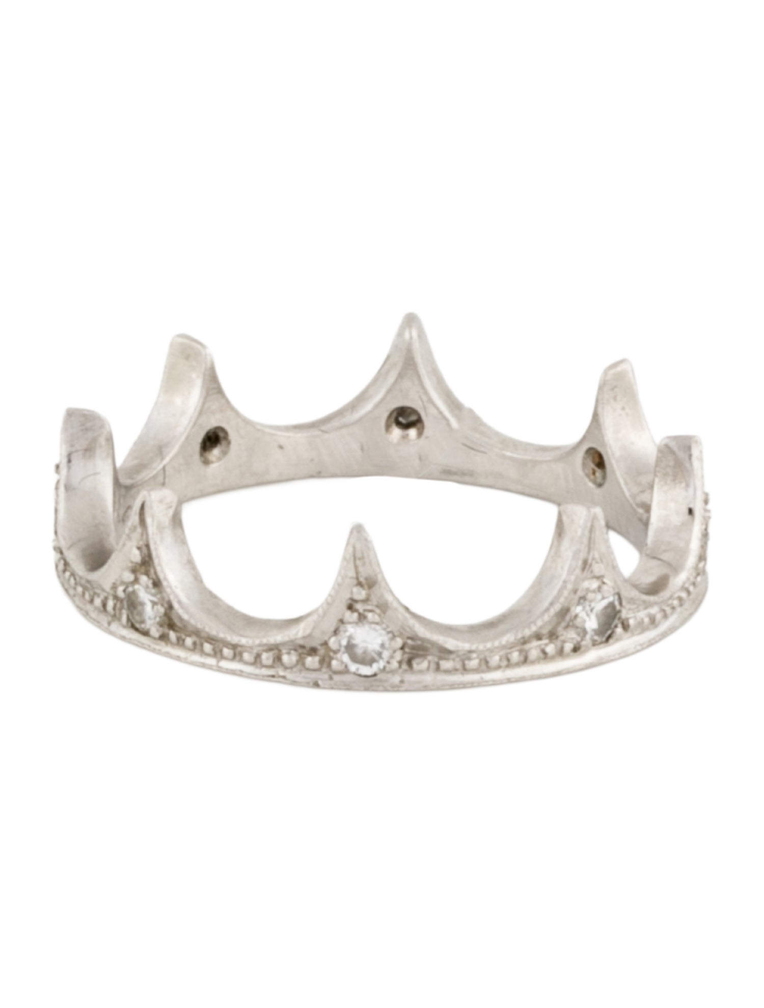 Cathy Waterman Platinum Diamond Dragon Tooth Ring