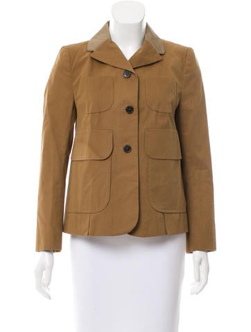 Carven Lightweight Notch-Lapel Jacket