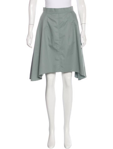 Carven Mid-Rise A-Line Skirt