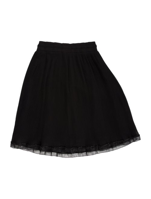 Carven Pleated Accents Mini Skirt Black