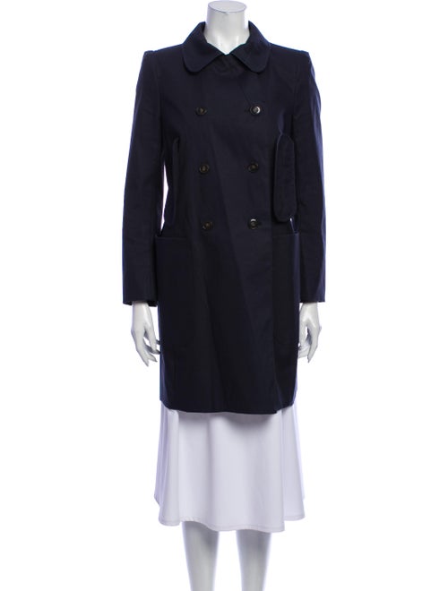 Carven Trench Coat Blue