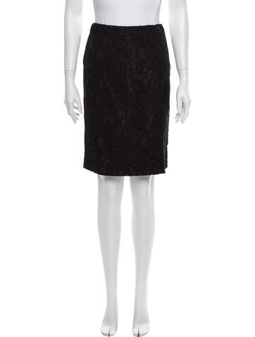 Carven Skirts Lace Pattern Knee-Length Skirt Us2, Fr34 | XS
