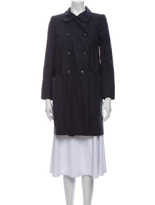 Carven Trench Coat Blue
