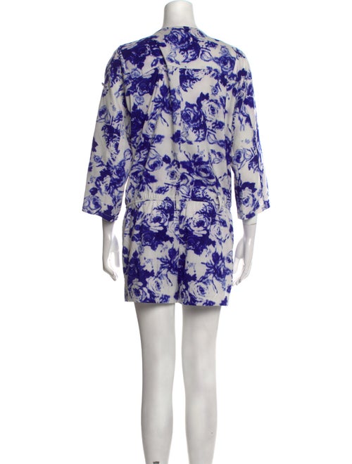 Carven Printed V-Neck Romper