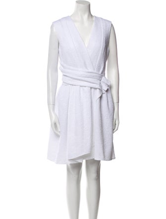 Carven V-Neck Mini Dress