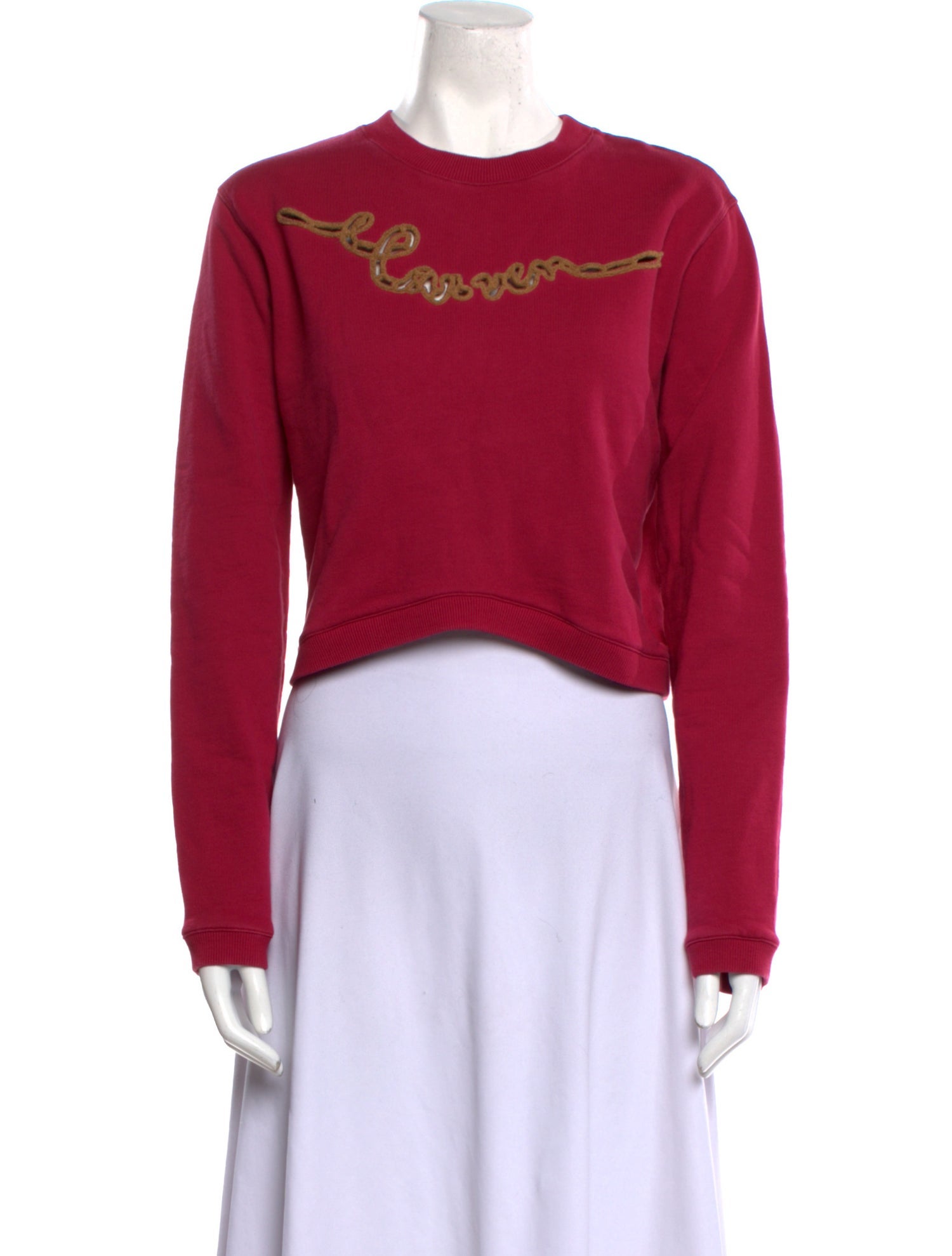 Carven Crew Neck Long Sleeve Sweatshirt