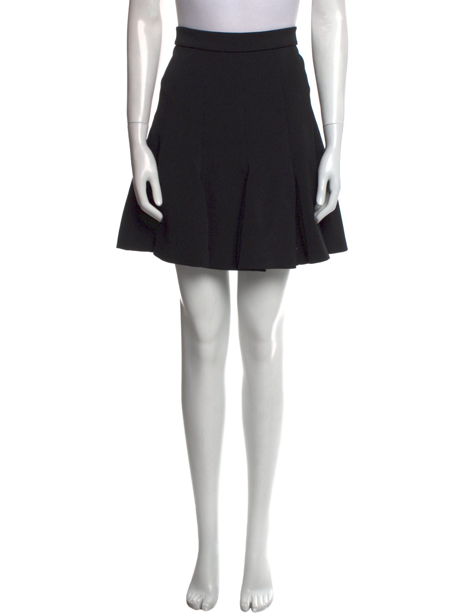 Carven Pleated Accents Mini Skirt