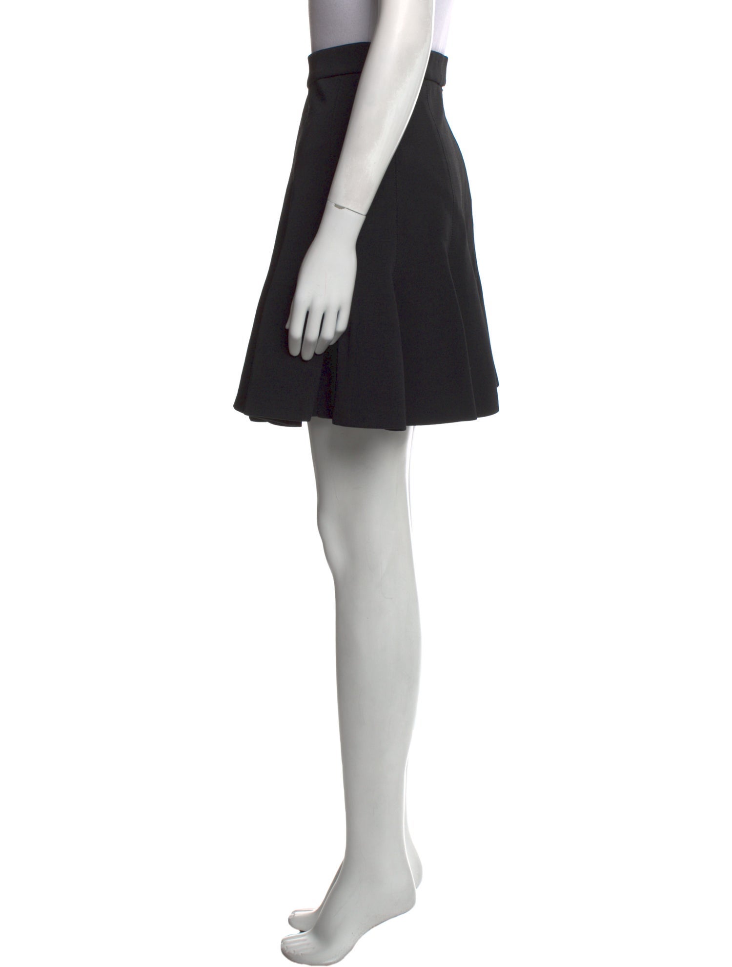 Carven Pleated Accents Mini Skirt