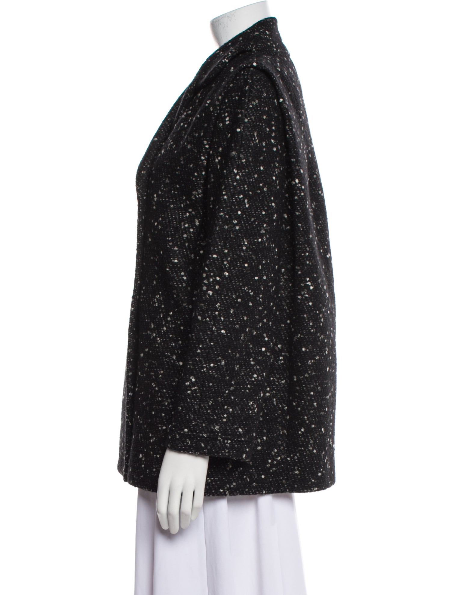 Carven Wool Printed Coat