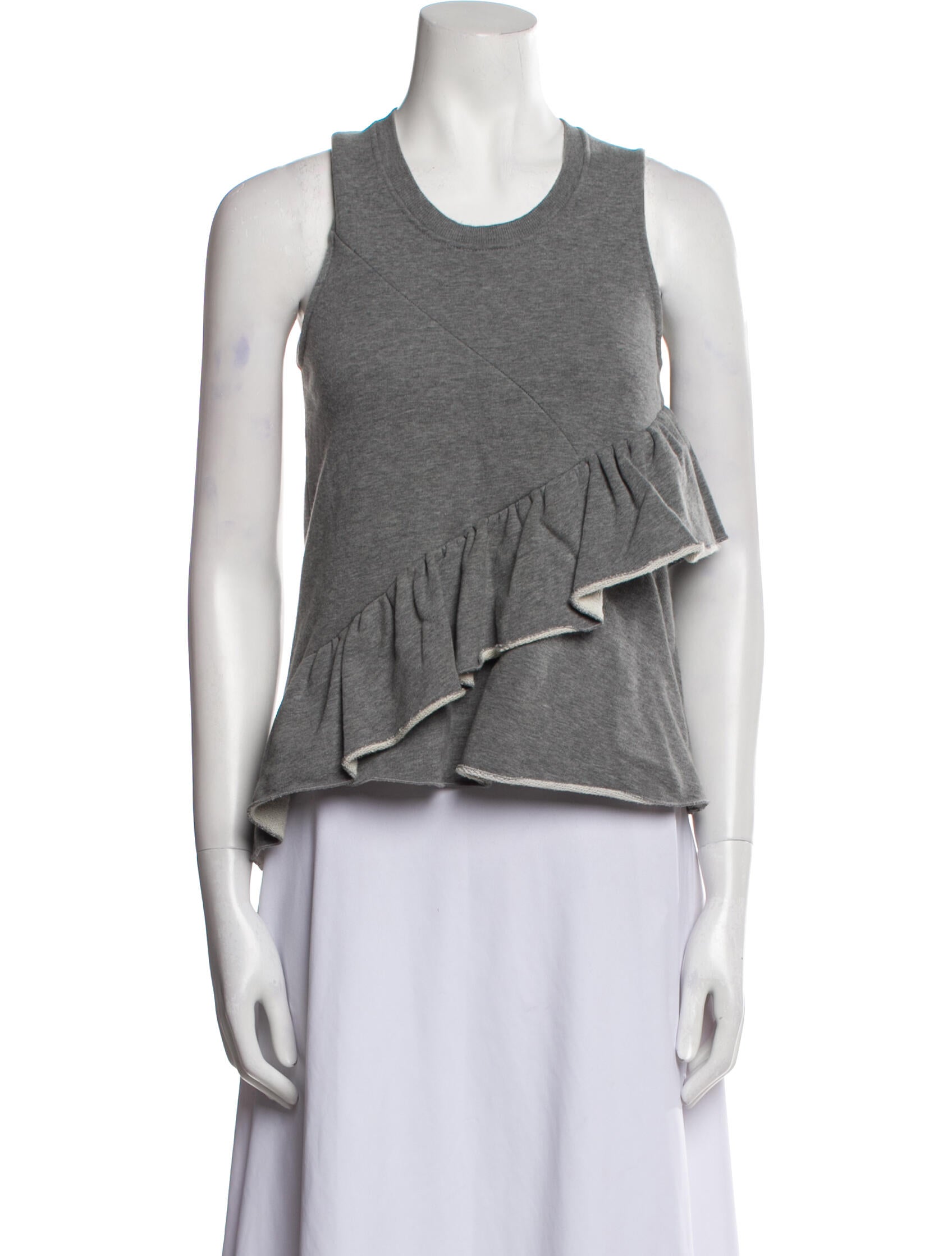 Carven Scoop Neck Sleeveless Top