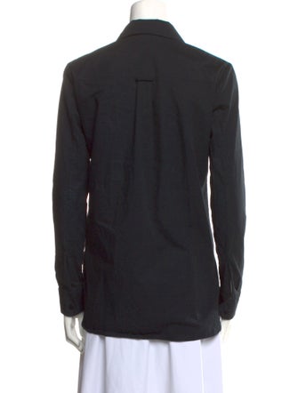 Carven Long Sleeve Button-Up Top