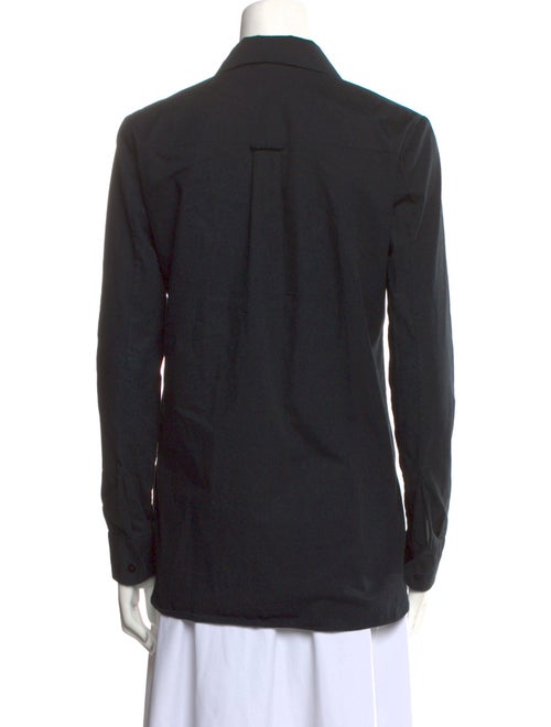 Carven Long Sleeve Button-Up Top