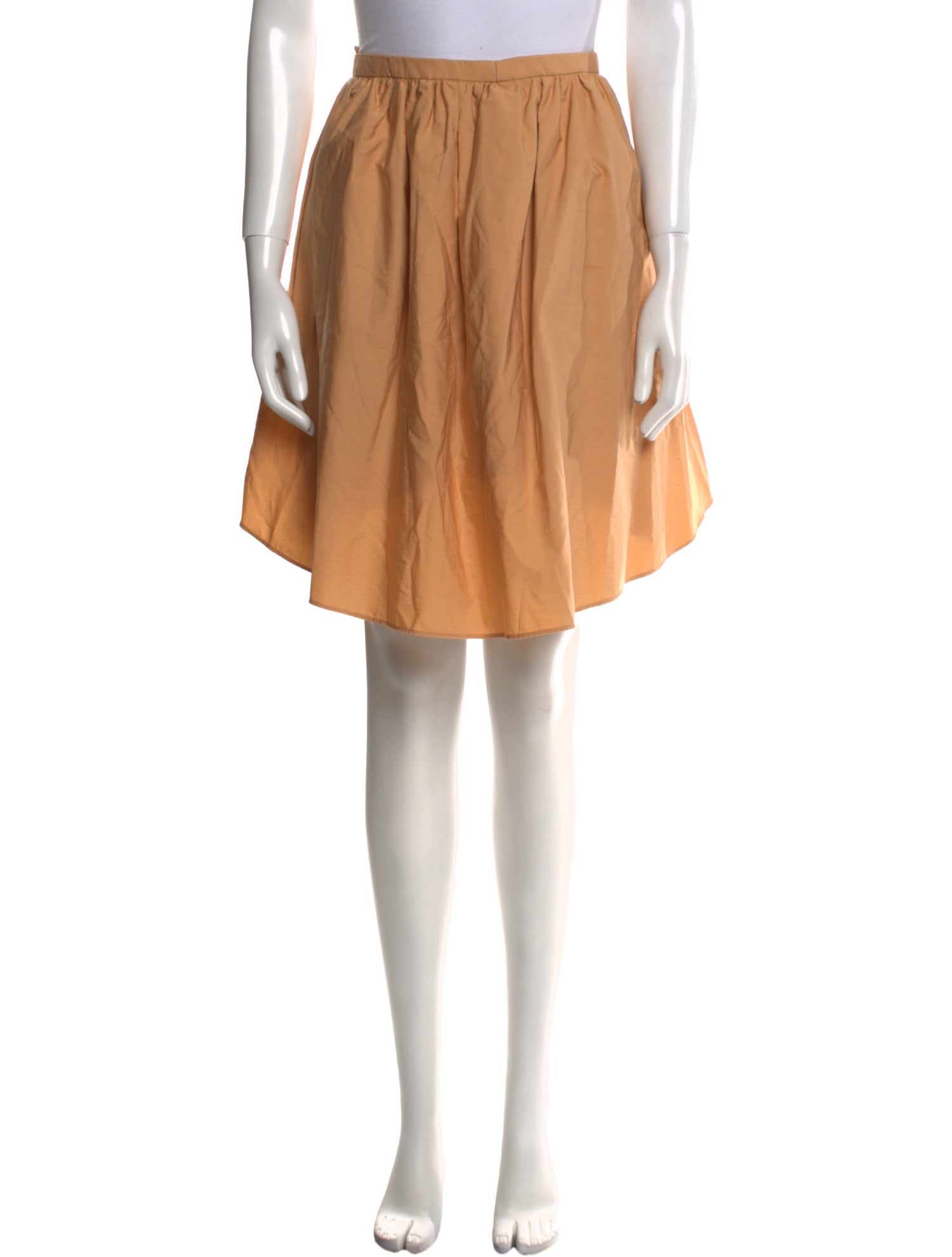 Carven Pleated Accents Knee-Length Skirt