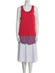 Carven Colorblock Pattern Scoop Neck Tunic