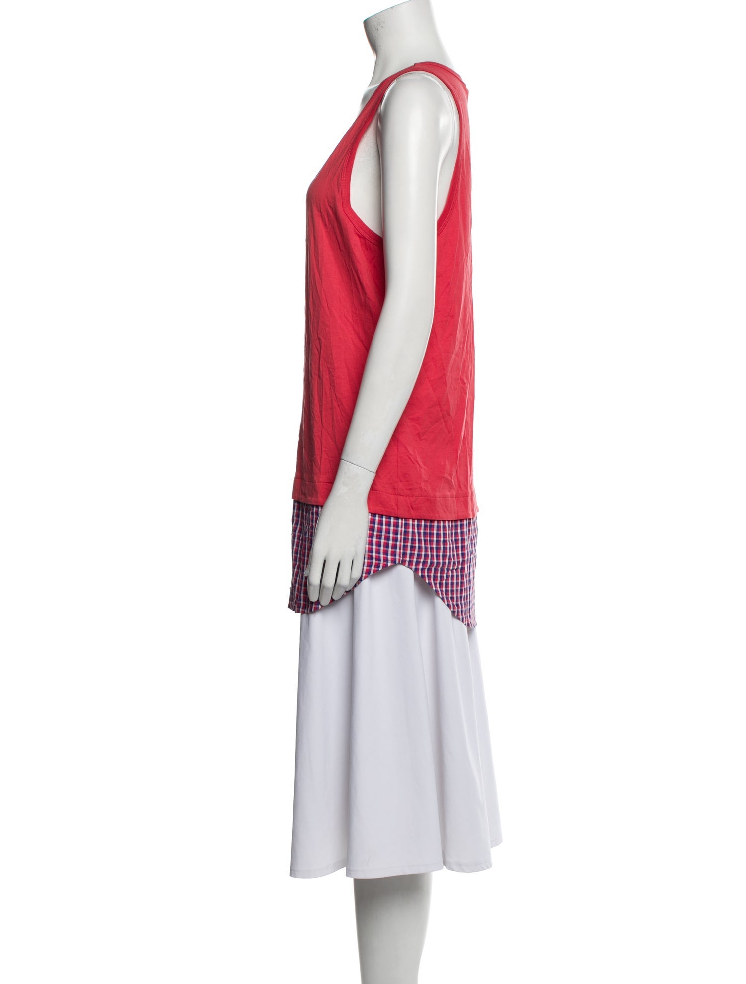 Carven Colorblock Pattern Scoop Neck Tunic