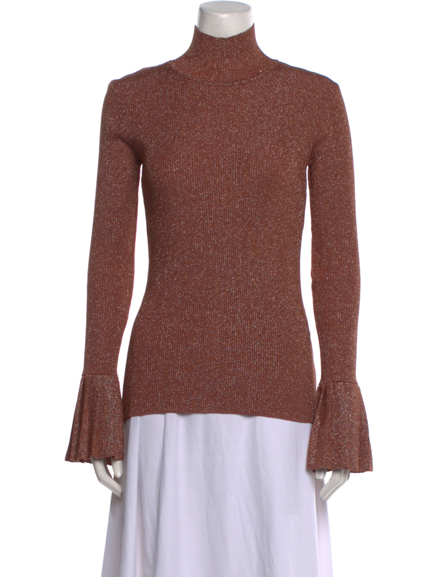 Carven Turtleneck Long Sleeve Top