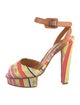 Carven Canvas Printed Sandals