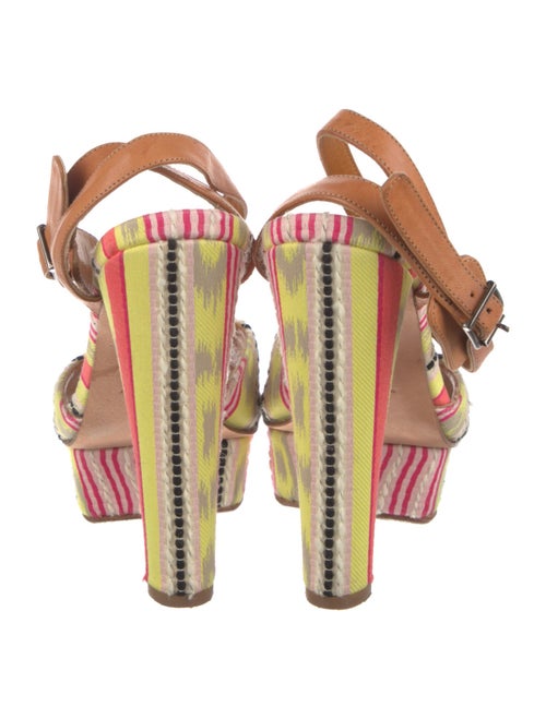 Carven Canvas Printed Sandals