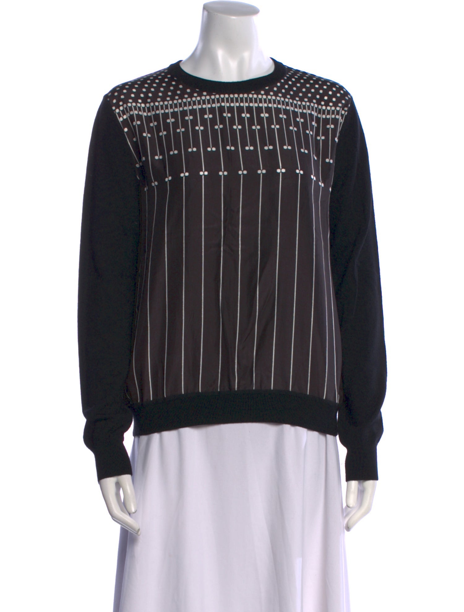 Carven Wool Striped Sweatshirt