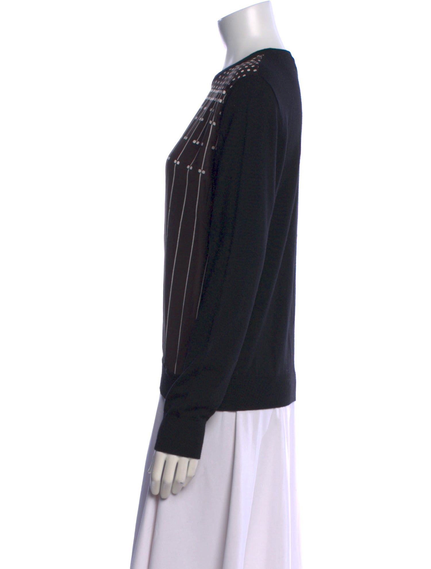 Carven Wool Striped Sweatshirt