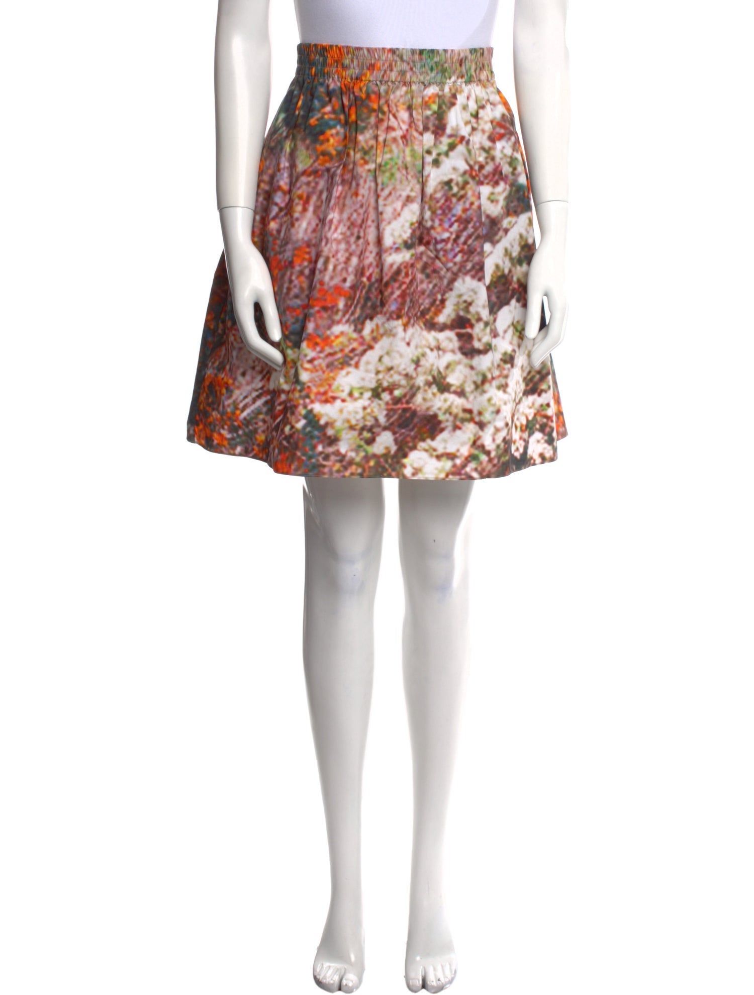 Carven Printed Knee-Length Skirt