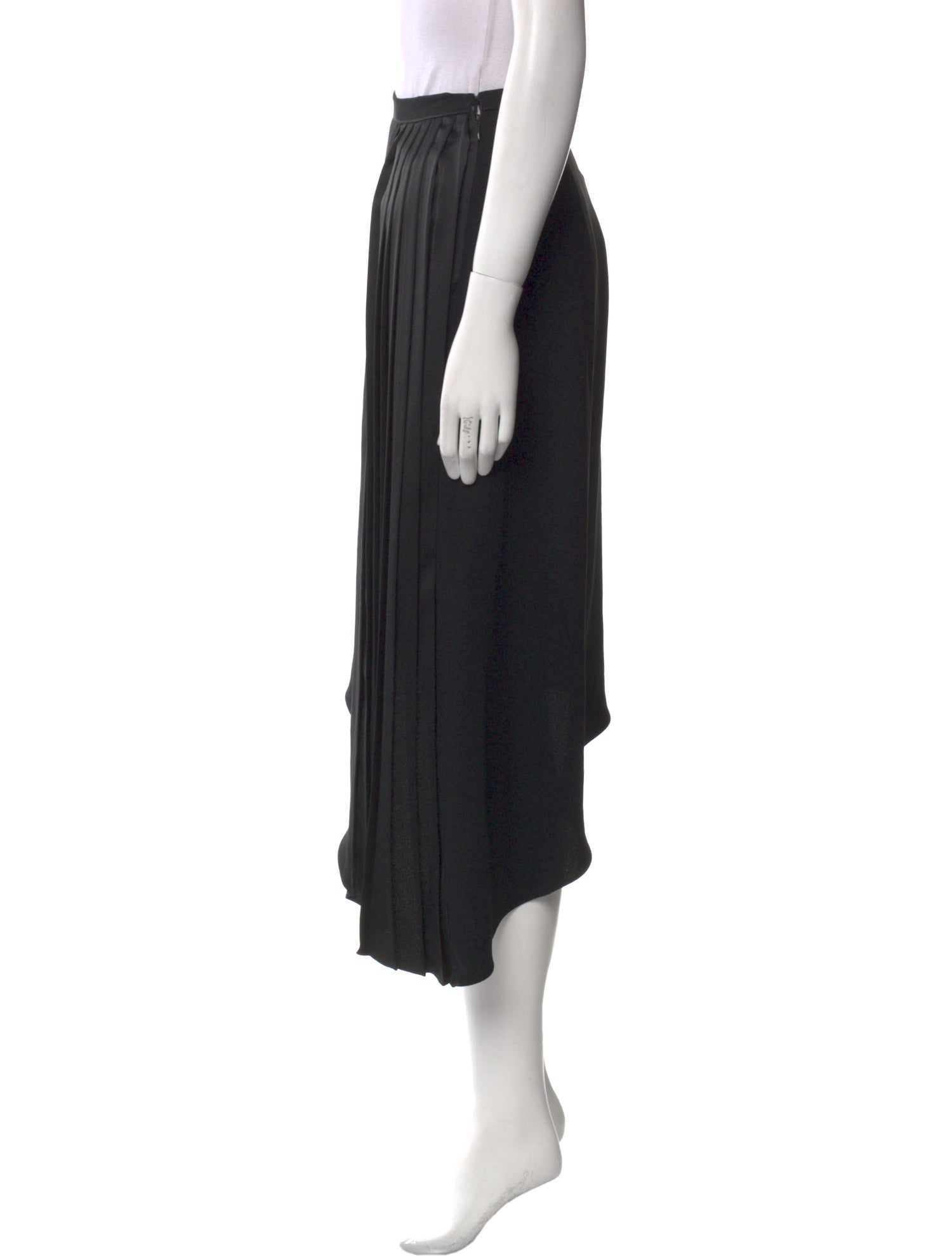 Carven Pleated Accents Midi Length Skirt w/ Tags