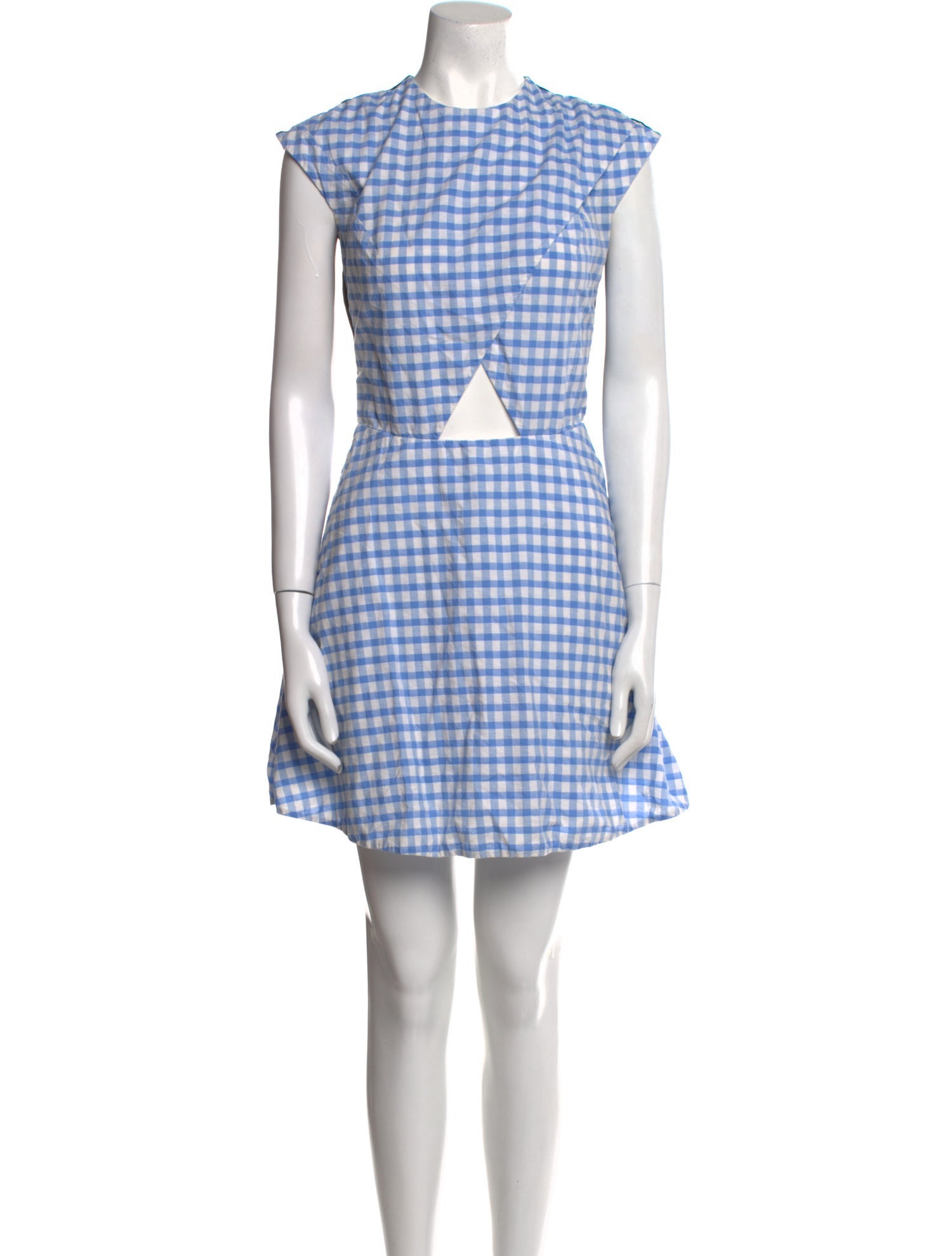 Carven Plaid Print Mini Dress