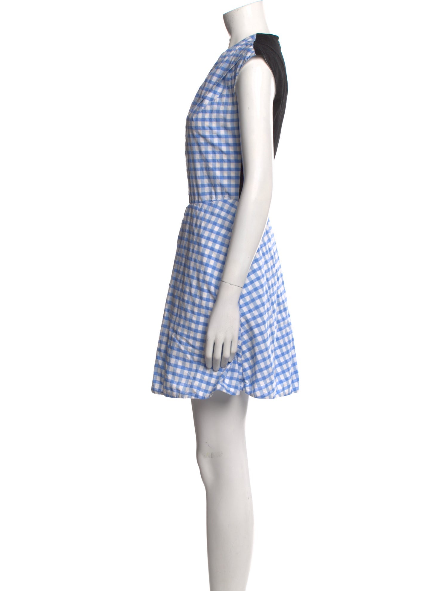 Carven Plaid Print Mini Dress