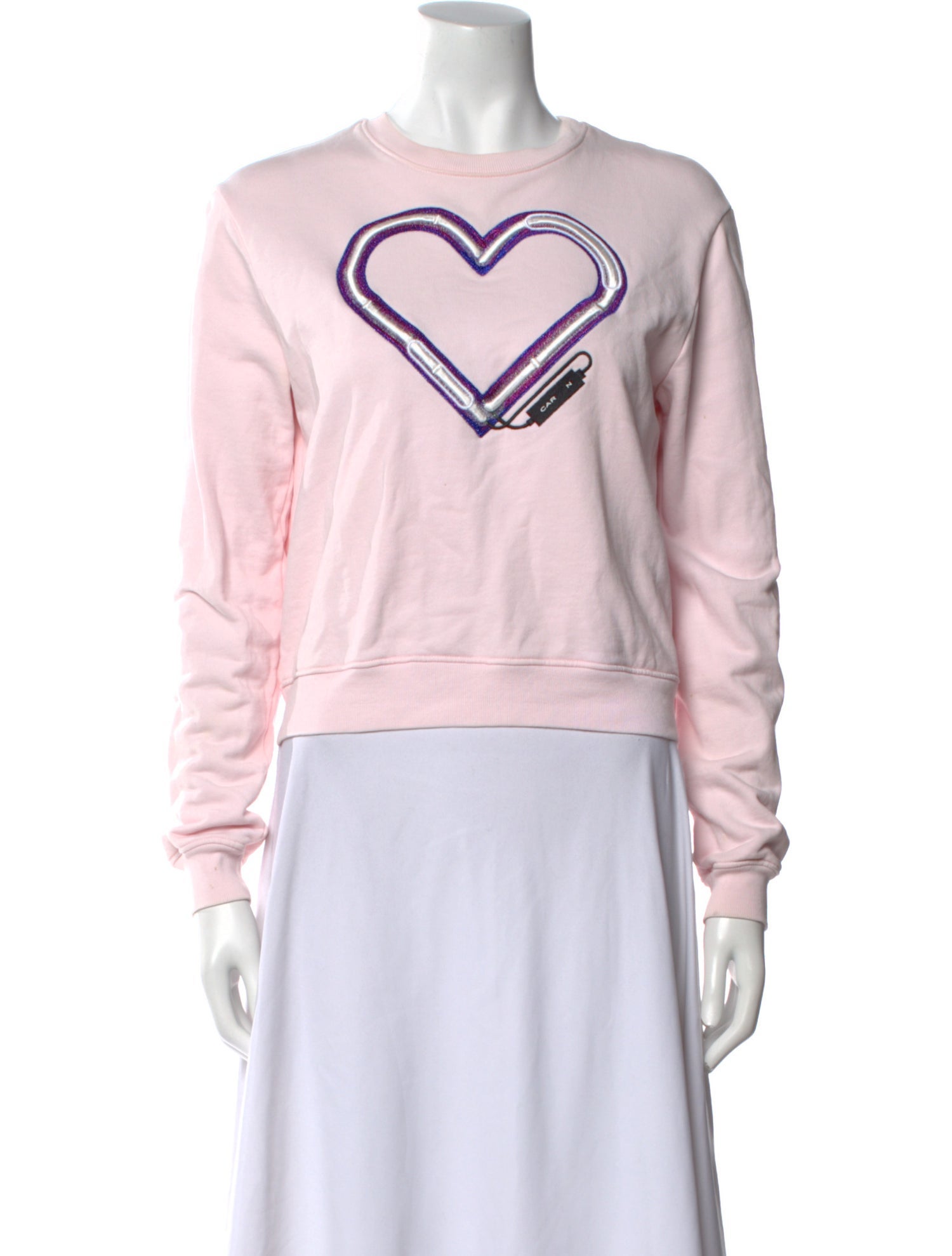 Carven Graphic Print Crew Neck Sweatshirt