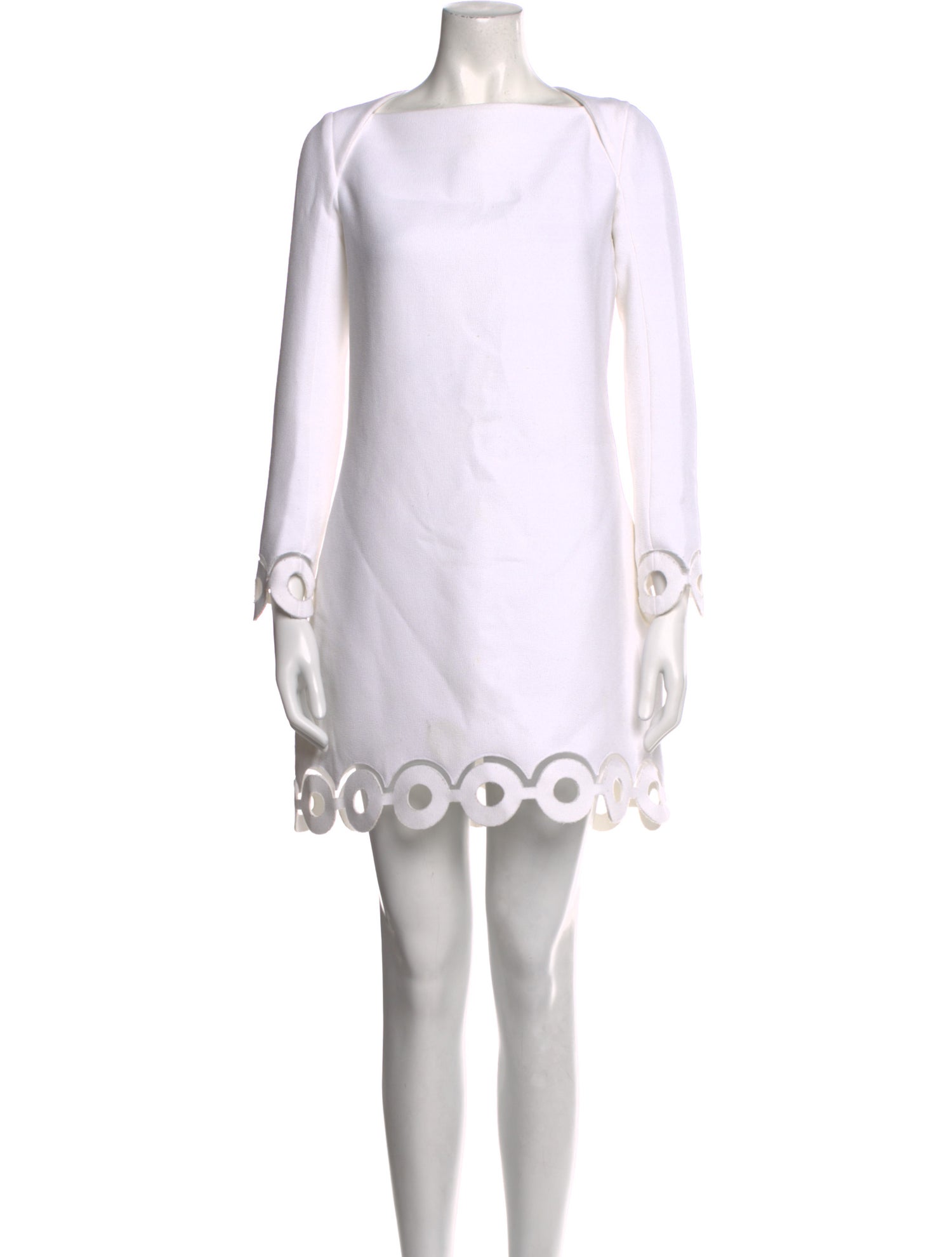 Carven Bateau Neckline Mini Dress
