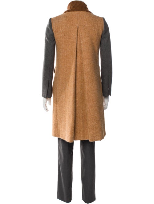 Carven Houndstooth Print Overcoat