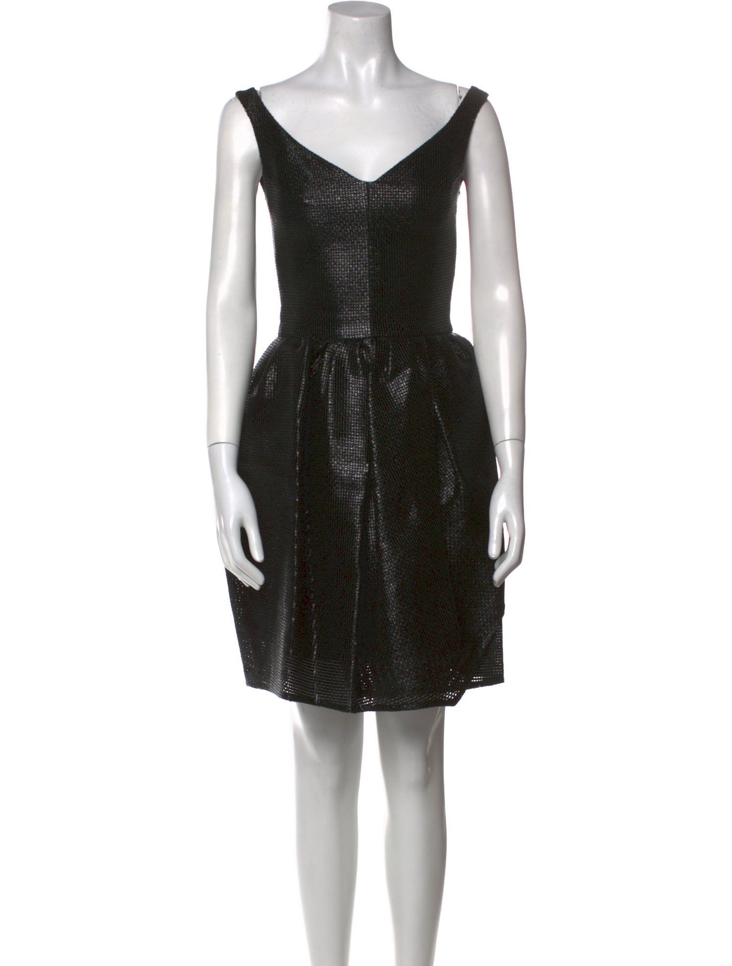 Carven V-Neck Knee-Length Dress