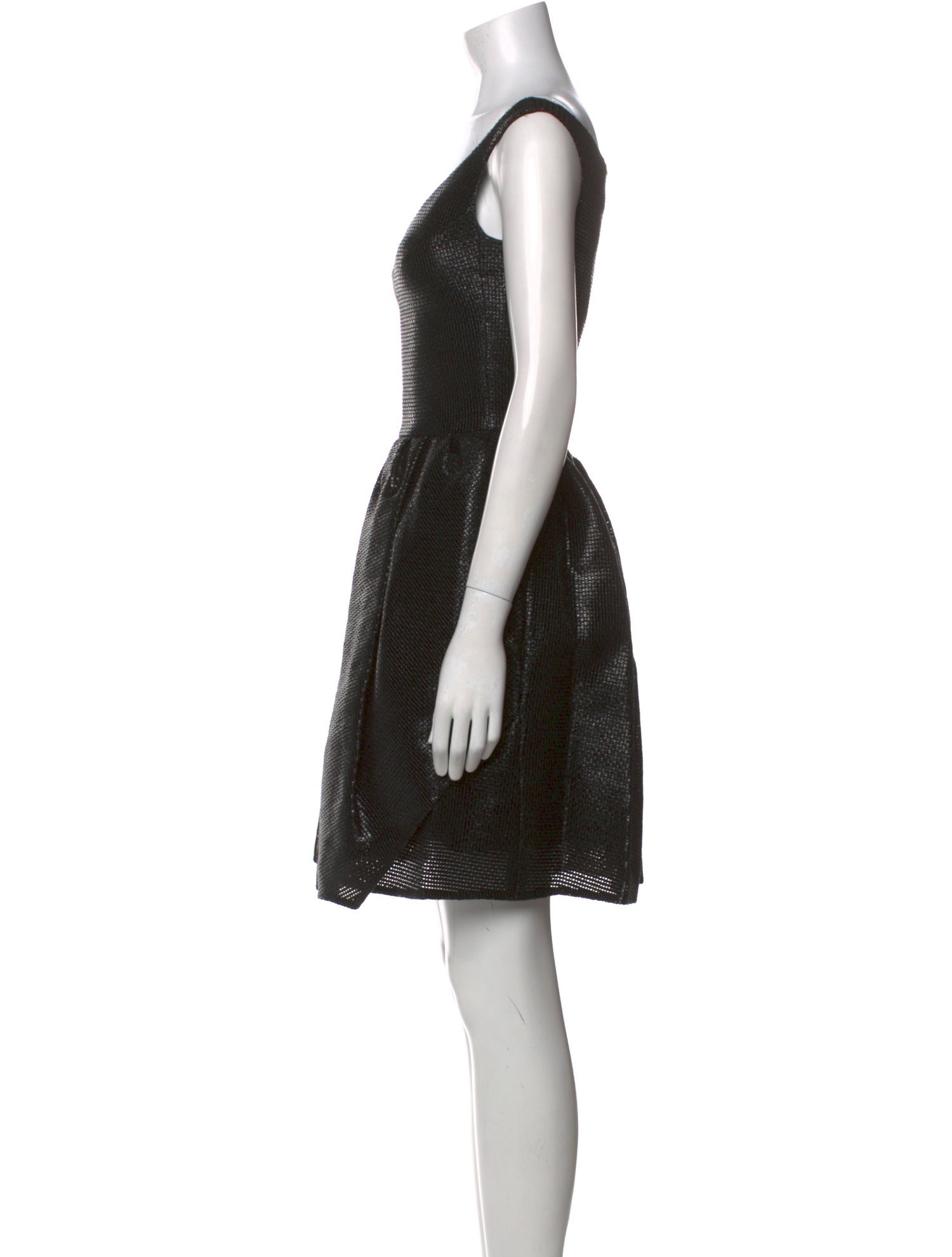 Carven V-Neck Knee-Length Dress