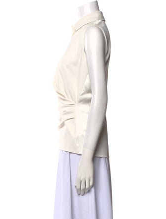 Carven Cowl Neck Sleeveless Top