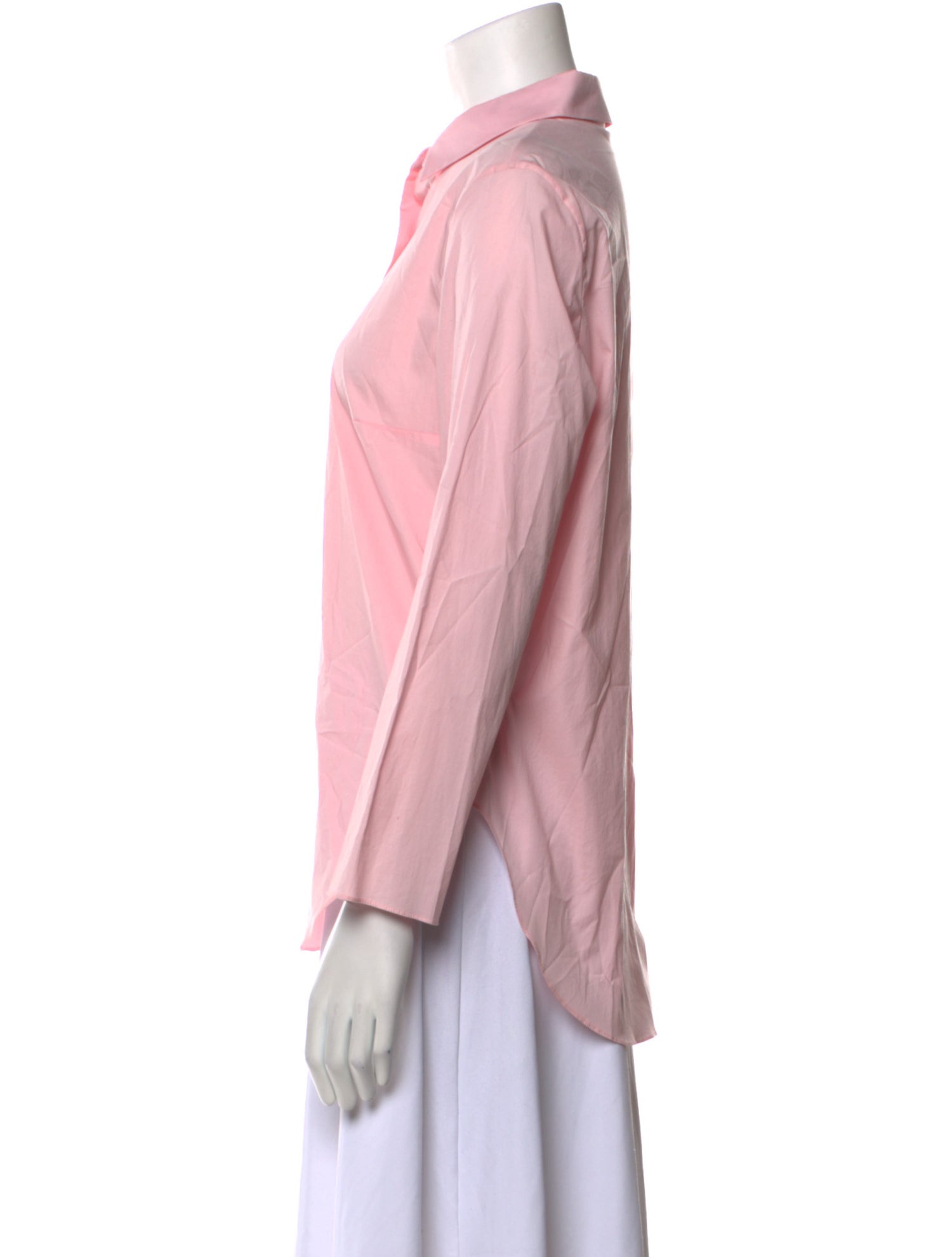 Carven Three-Quarter Sleeve Button-Up Top