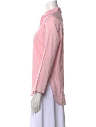 Carven Three-Quarter Sleeve Button-Up Top