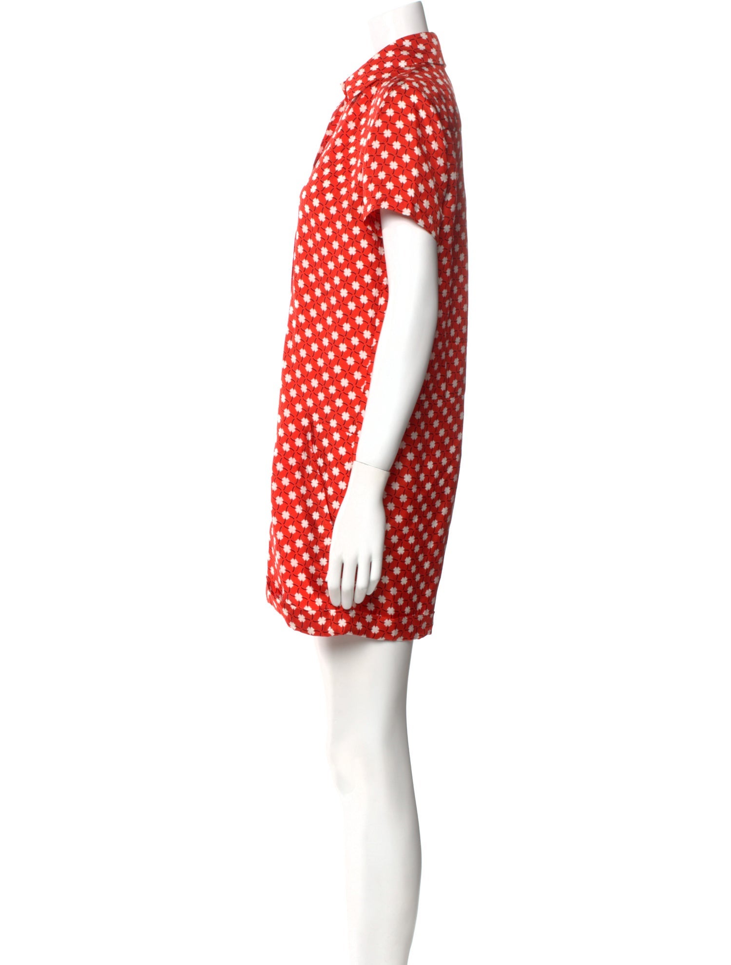 Carven Silk Printed Romper