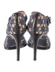 Carven Mesh Animal Print Sandals