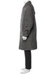 Carven Virgin Wool Tweed Pattern Overcoat