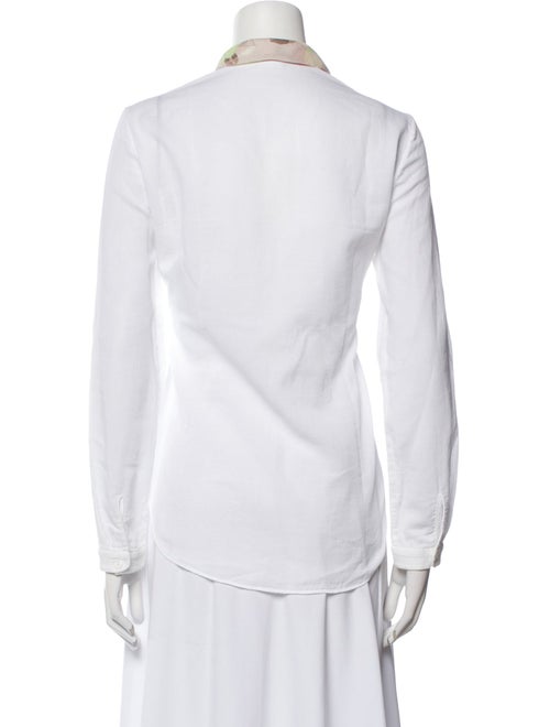 Carven Long Sleeve Button-Up Top