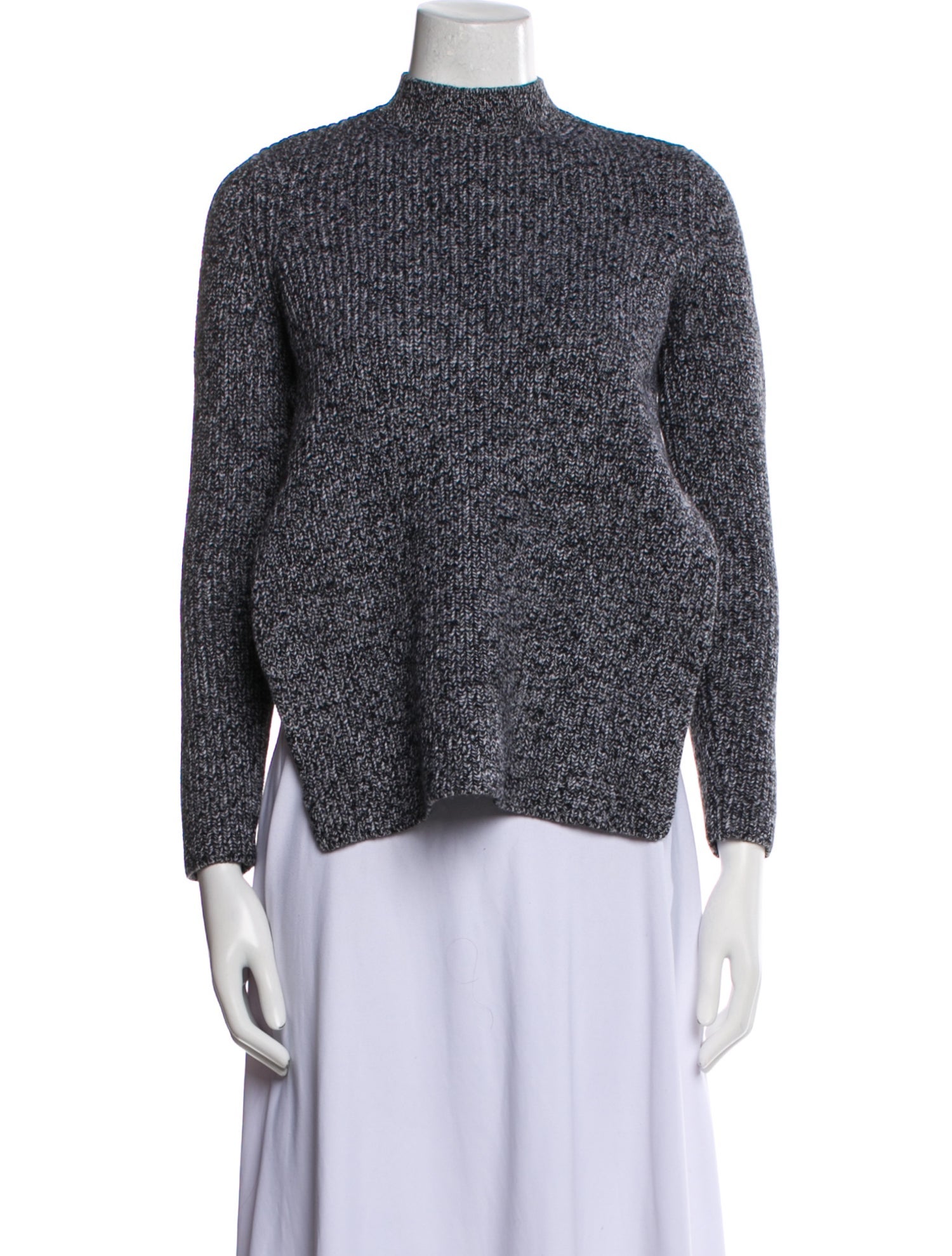 Carven Wool Mock Neck Sweater