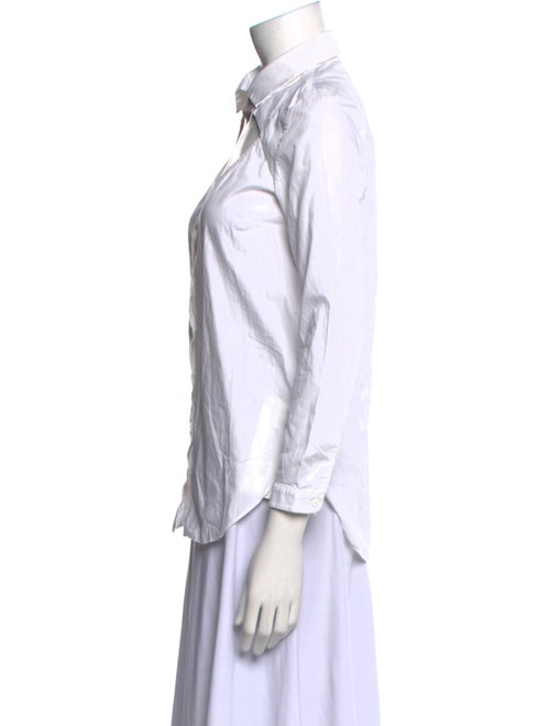 Carven Long Sleeve Button-Up Top